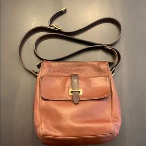 Brown leather Fossil bag